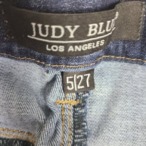 Judy Blue Jeans Womens 5/27 Blue Stretch Skinny Fit‎ Faded Pull On - Picture 4 of 13